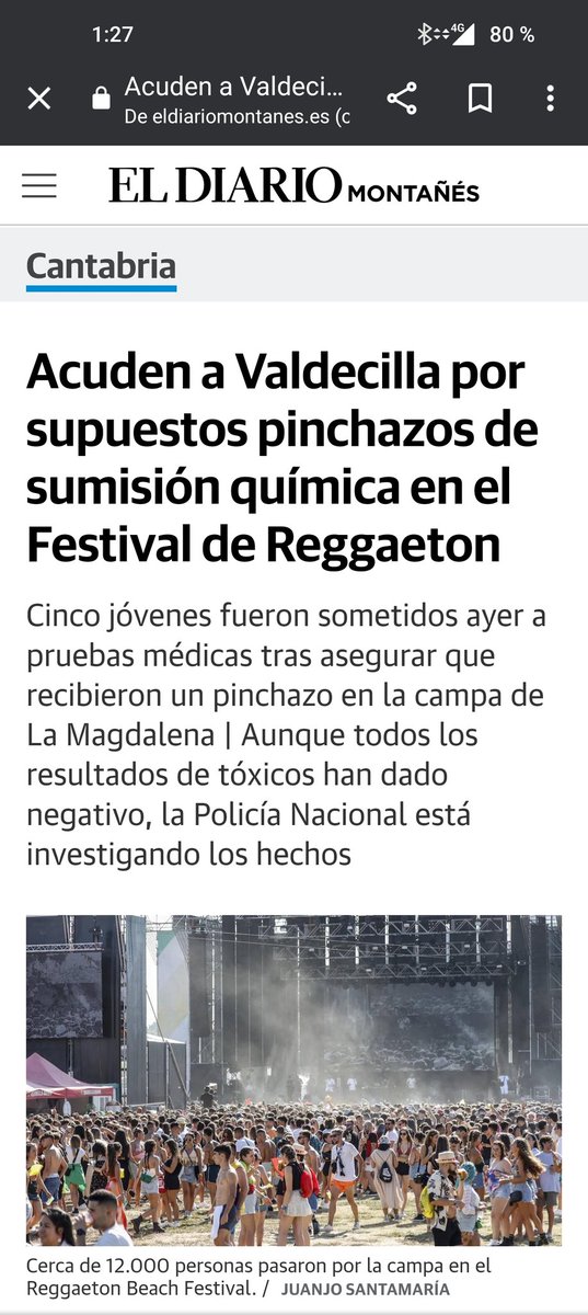 Roma_ll's tweet photo. @CantabriaHumor @dmontanes Ningún joven afectado por pinchazos, basta ya. Resultados negativos en todo tipo de drogas https://t.co/kmNFuoioJx