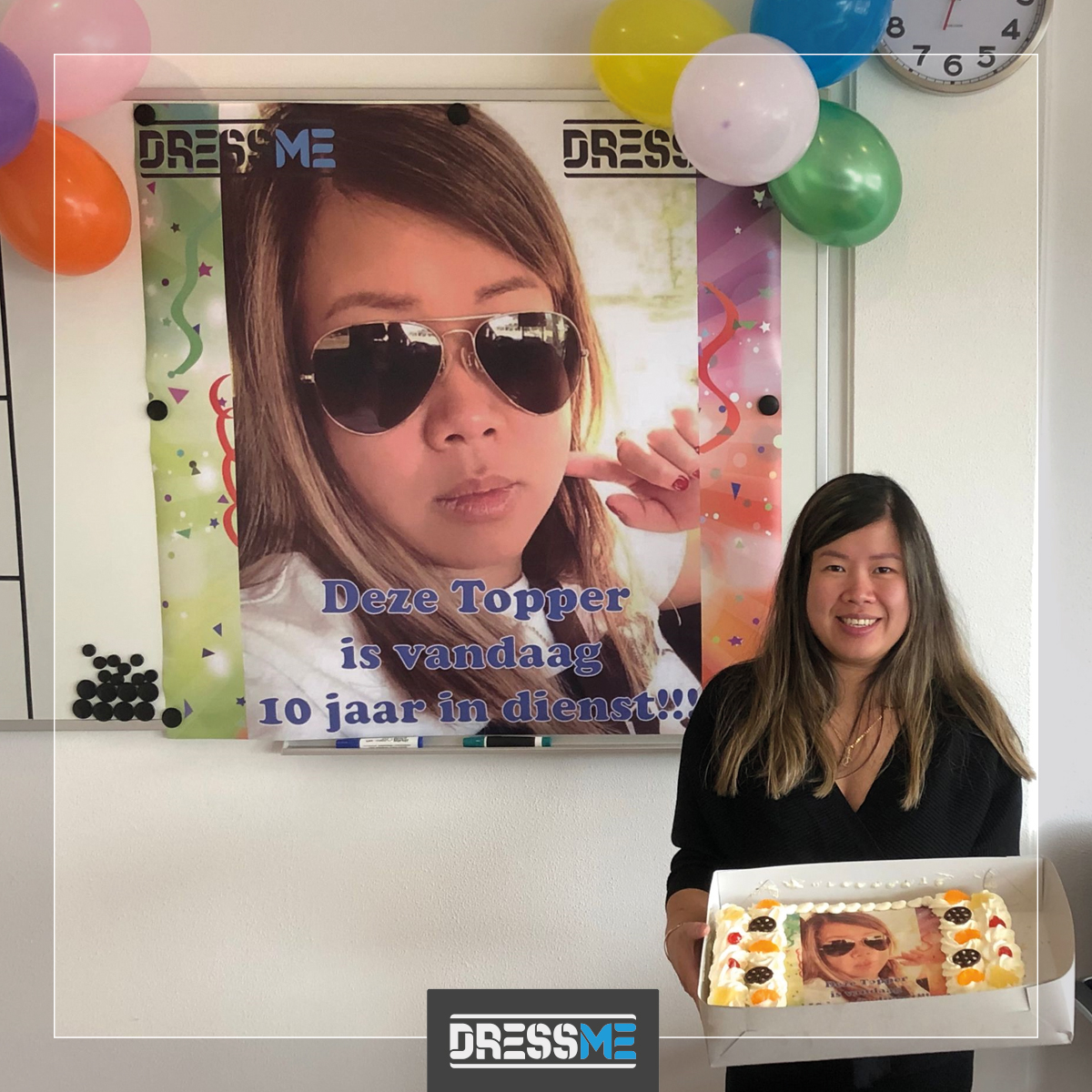 🎉 Mijlpaal! Vandaag is Mai maar liefst 10 jaar in dienst! Gefeliciteerd! 😎🎉

#mijlpaal #jubileum #gefeliciteerd