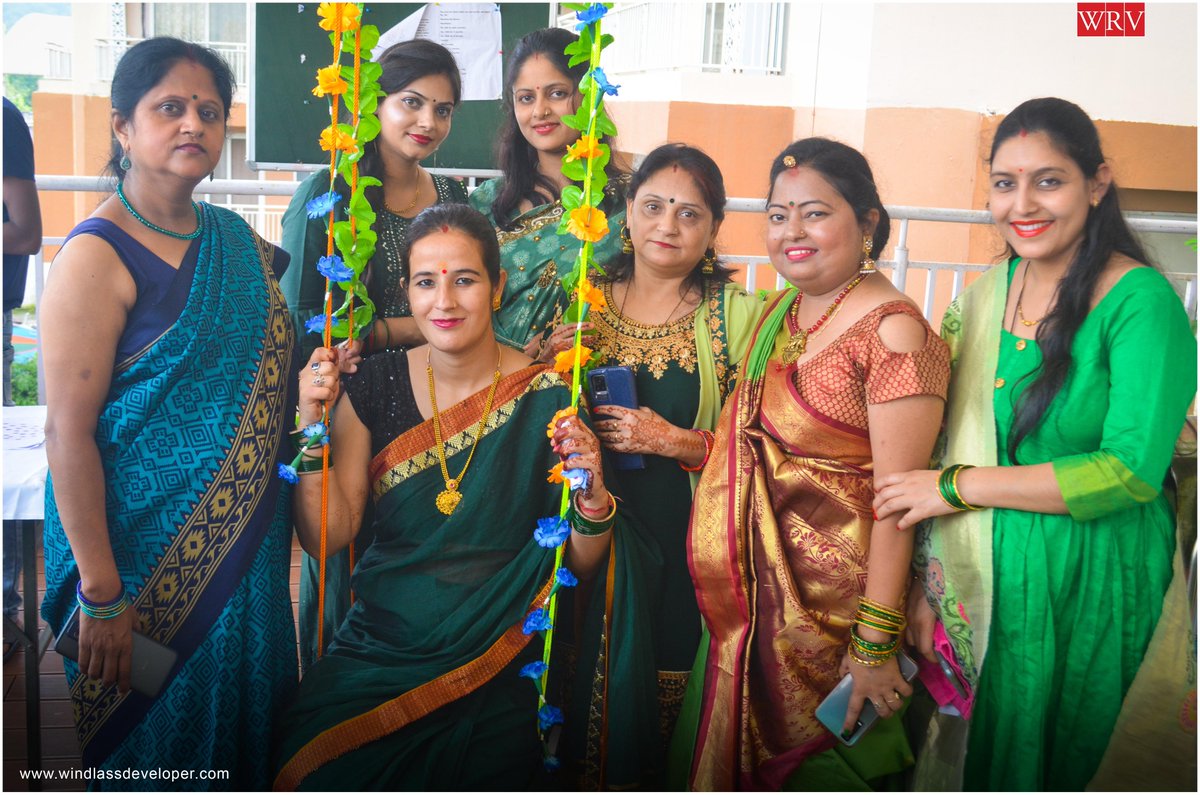WindlassD's tweet photo. On this auspicious day of Teej, the women of #WindlassRiverValley shared happiness together. Everyone participated in the dancing &amp; antakshari competition &amp; had fun on the swing.

#wrv #windlassdeveloper #teej #teejfestival #homeindehradun #apartmentsindehradun https://t.co/YrswGUBBgg