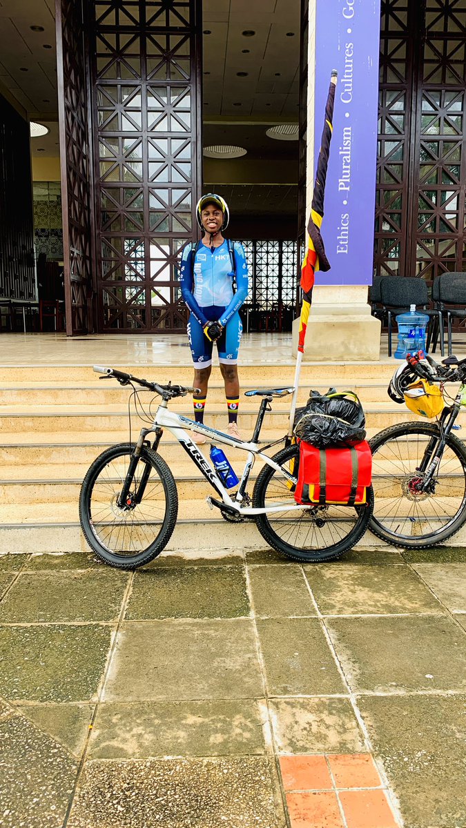 GacsBike's tweet photo. meet @Shamal2Sweet a rider from Uganda a graduate one of the female riders and this great trek https://t.co/Fb0L64RtyF