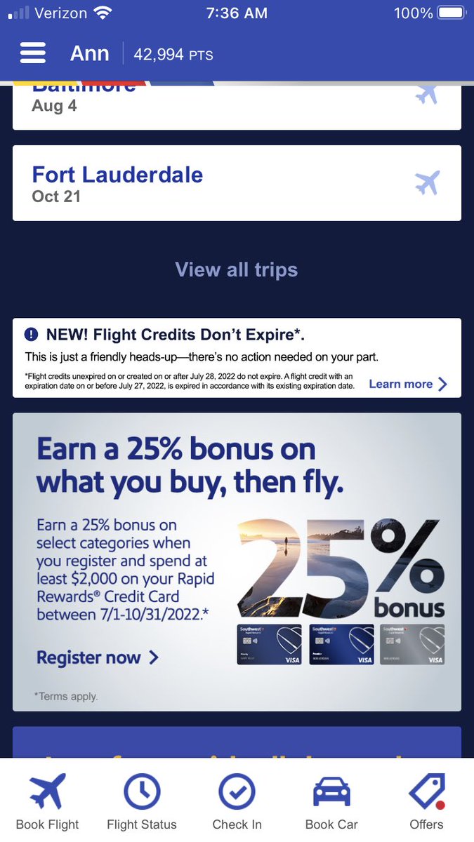 Lo_calLocal's tweet image. ⁦@SouthwestAir⁩ If I can’t get the points from your last promotion after 8 weeks, how are you doing a new one?