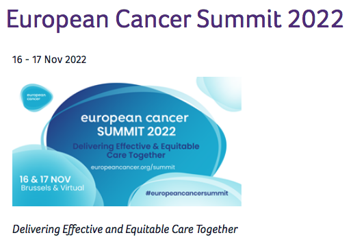 Call for abstracts - for <a href="/EuropeanCancer/">European Cancer Organisation</a> Summit, 16-17 November 2022!
 
The #EuropeanCancerSummit will welcome research abstracts that fit within its 10 Focused Topic Networks under #EUCancerPlan and #CancerMission.

Apply: bit.ly/3cWJJv1 
Deadline: 1 September 2022