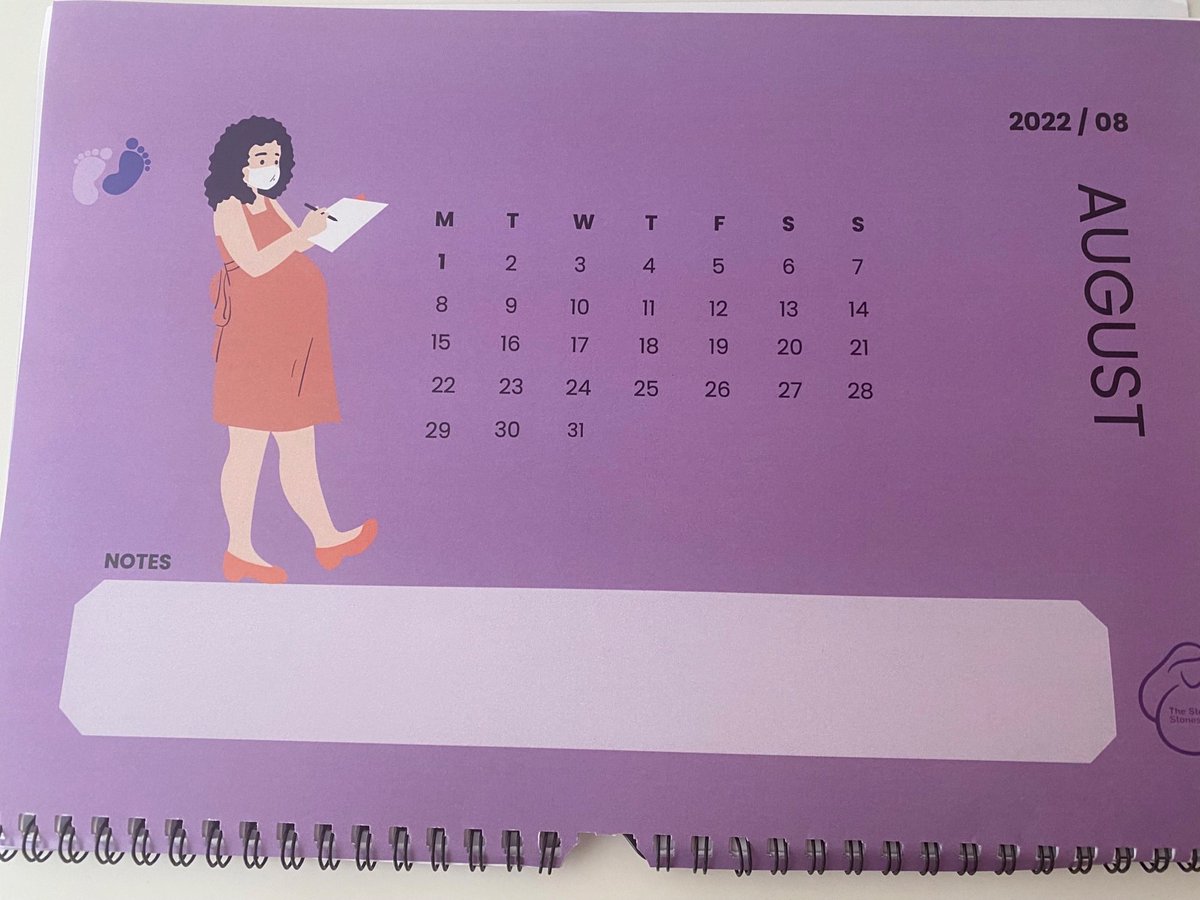 Happy August! As part of the Stepping Stones study, peer researcher @leogirlmel has designed calendars to give to research participants who consent to participate in the study