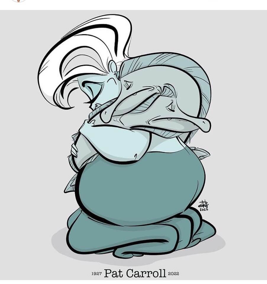 Rest in Peace Pat Carroll AKA Ursula from The Little Mermaid! The lady who brought the original Disney Diva to life has left this world 😭 (artwork by unfortunate_boy -Insta) #thelittlemermaid #thelittlemermaid #patcarroll