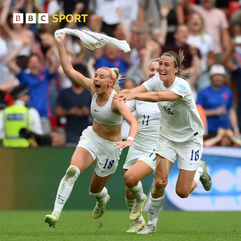 BBCSport's tweet photo. After producing one of the most iconic celebrations in English football history, Chloe Kelly has been praised for empowering women.

More ⤵️

#Lionesses #BBCEuros #BBCFootball