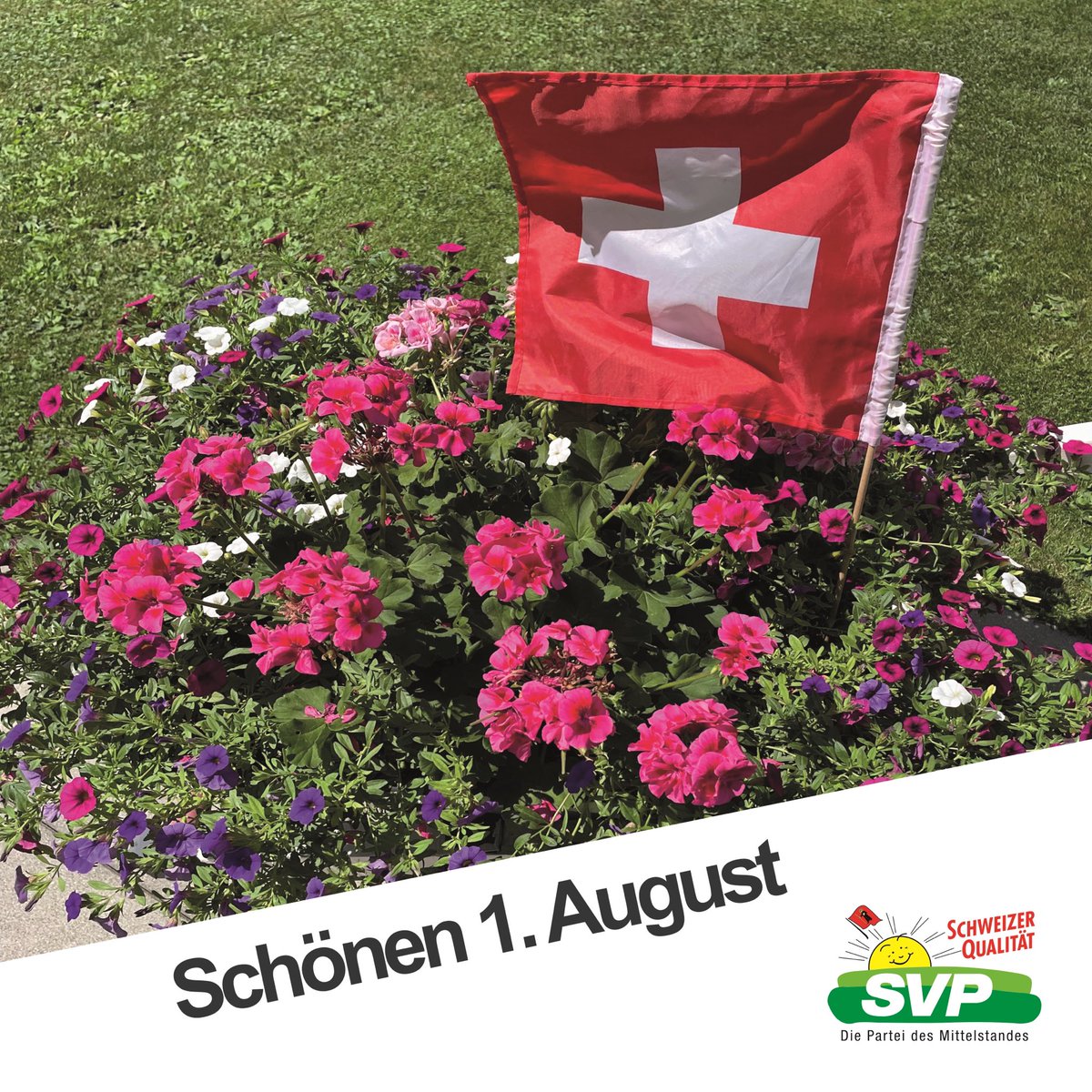 Die SVP des Kantons Glarus wünscht allen einen schönen 1. August 🔥🇨🇭 #svpkantonglarus #feiertag #aberclever #eidgenoss