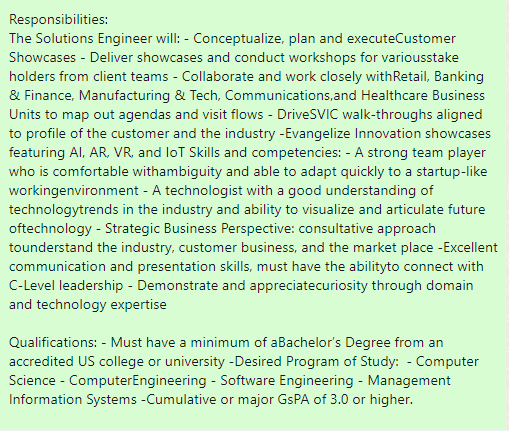 denovosoftsol's tweet image. #denovojobs #denovo
Vacancy for-Solution Engineer
Location-Hyderabad
Experience-5-8 YEARS
External ID-1914812
Send resume โ career@denovosoftsol.com
#solutionengineer #softwaredeveloper #coding #sql #javascript #html #softwareengineer #itjobs