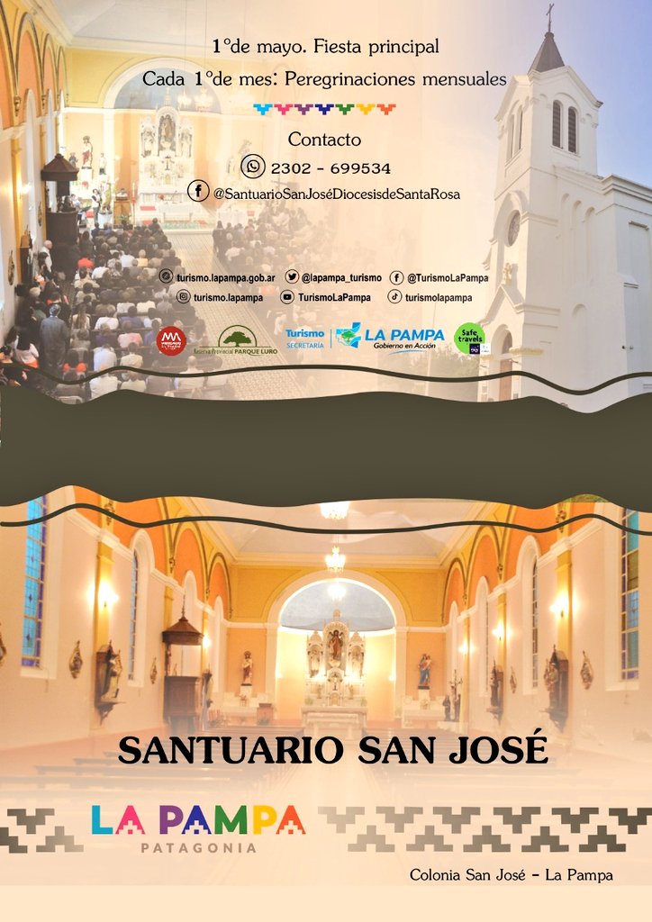 incominglapampa's tweet photo. Nuevo folleto sobre el Santuario San José y la Carpintería de San José 👇🏼#TurismoDeFe en #LaPampa https://t.co/E68iOWqcNm