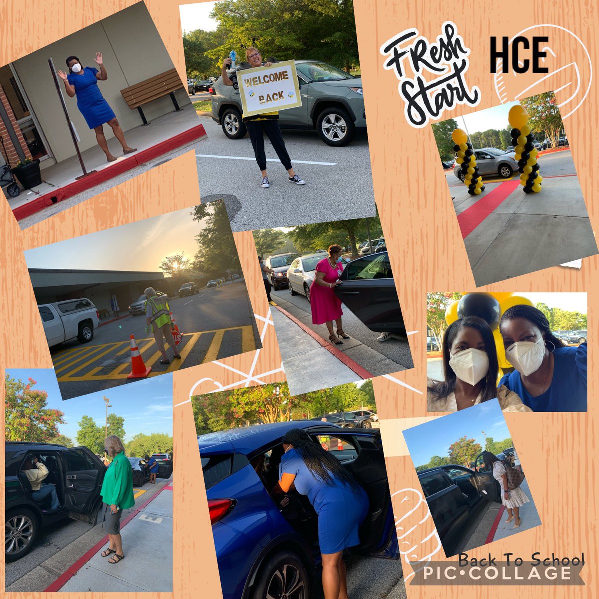 Welcoming students on the 1st day of school @hce_stemacademy was a team effort. Thanks to Ms. Janice Morris, Rockdale Superior Court, and Dr. McDermon, RCPS, for assisting.