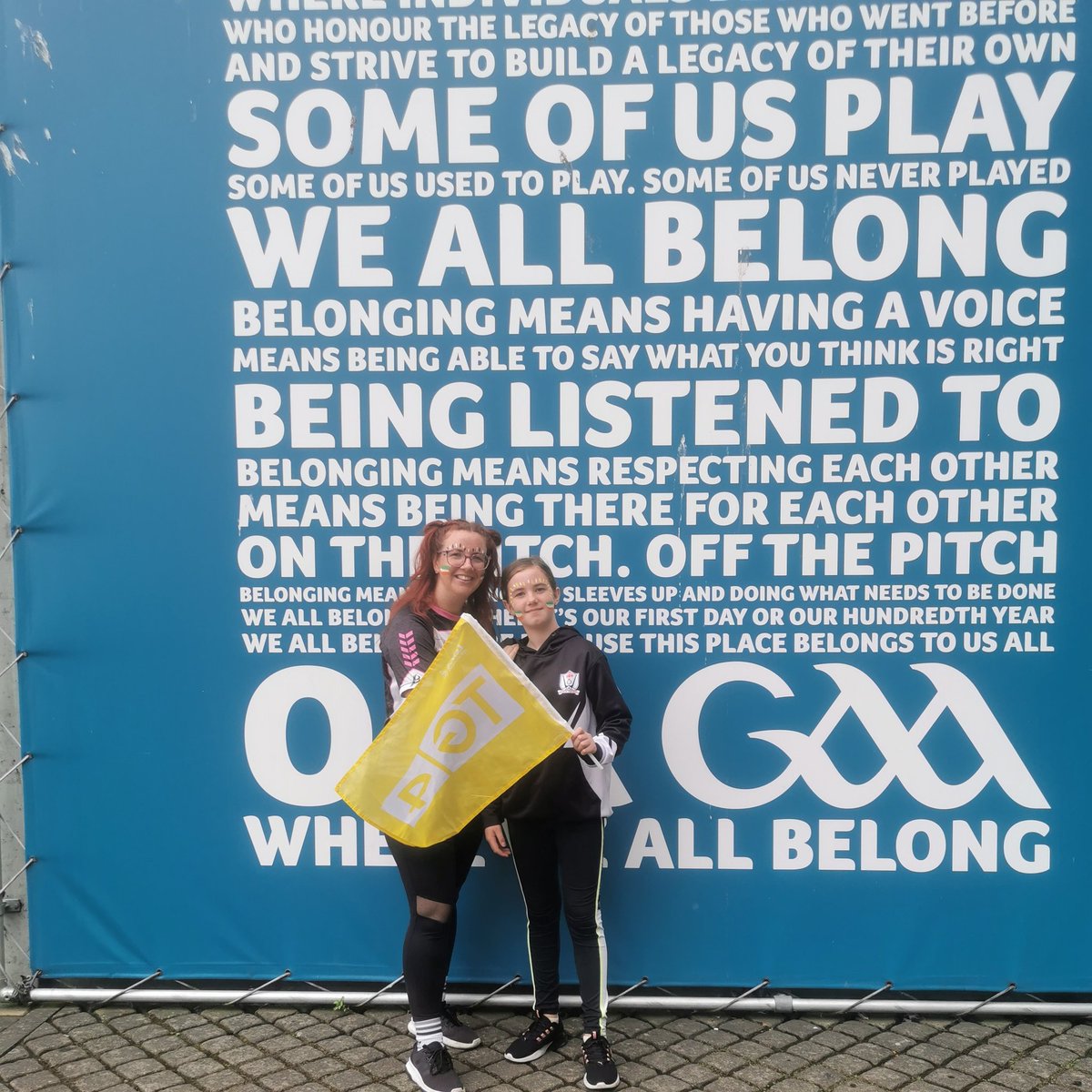 belfastsarah's tweet photo. Croke Park with my wee chica. https://t.co/V41uXlBGGX