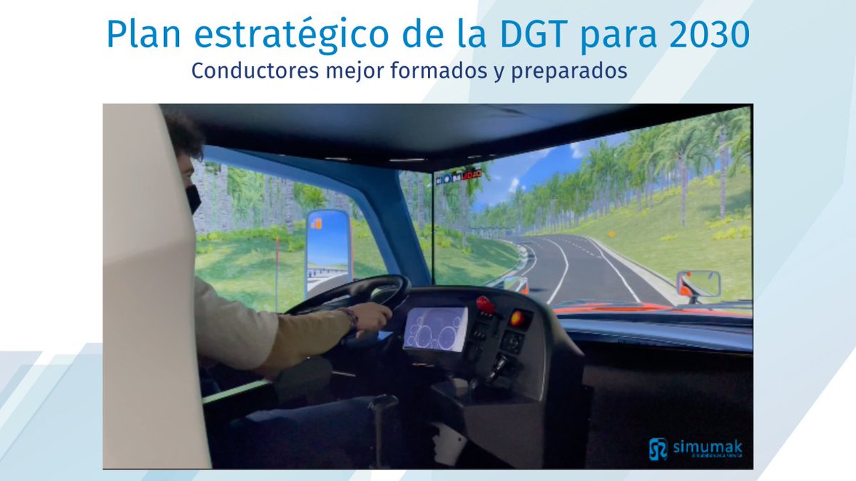 La #DGT apuesta por las “personas formadas y capaces” en su plan estratégico para la #seguridad vial en 2030.  En #Simumak queremos ayudar con nuestras soluciones a que autoescuelas y centros de #formación puedan capacitar conductores mejor formados y más concienciados.