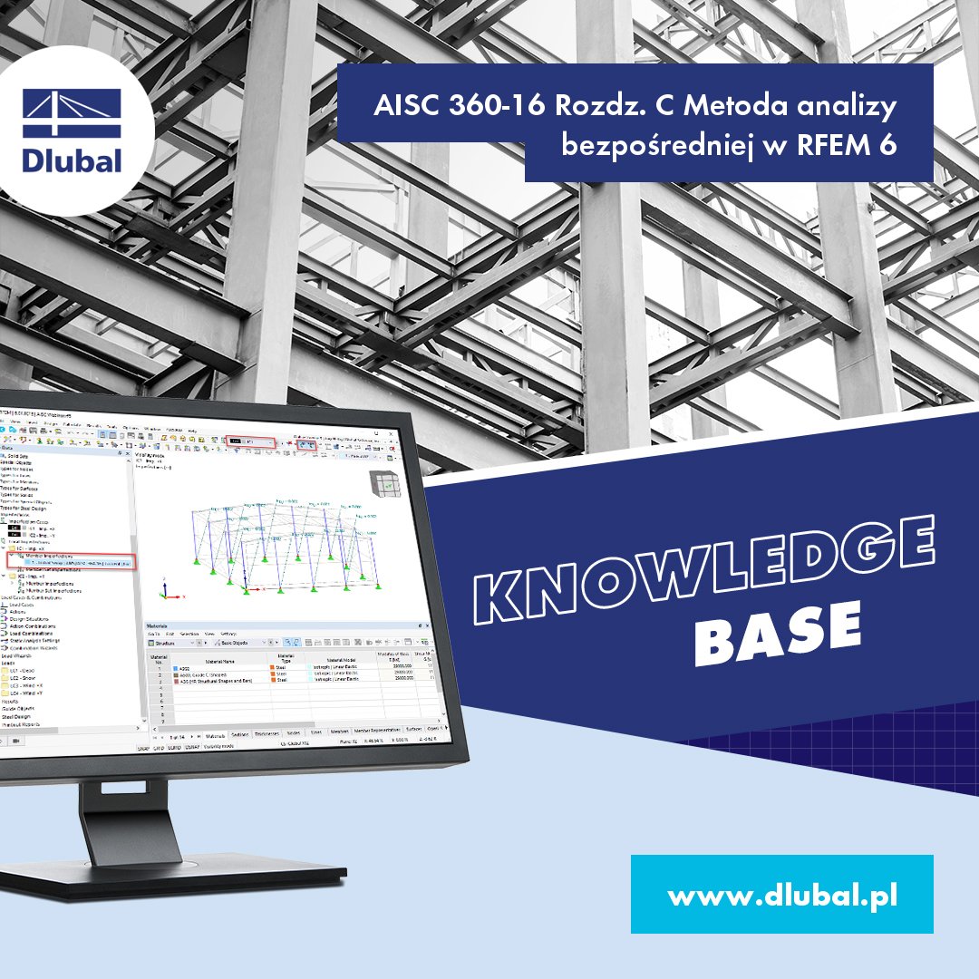 dlubal_pl's tweet image. Artykuł o tematyce technicznej: AISC 360-16 Rozdz. C Metoda analizy bezpośredniej w RFEM 6
dlubal.com/pl/pomoc-techn…
#KonstrukcjeStalowe #AISC #AISC360 #Dlubal #DlubalSoftware #RFEM #RSTAB