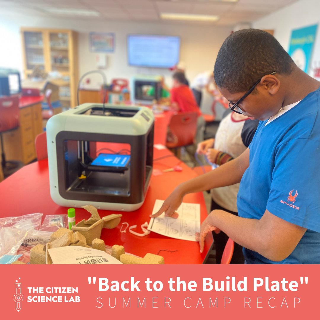 citizenscilab's tweet photo. During our journey “Back to the Build Plate” …
🧪 Campers printed, maintained, and troubleshooted a variety of different printers at live in the world around them, and even "adopt" some colonies to grow themselves!
---
#STEM #Science #SummerCamp #3DPrinting https://t.co/pWvPwWMn9N