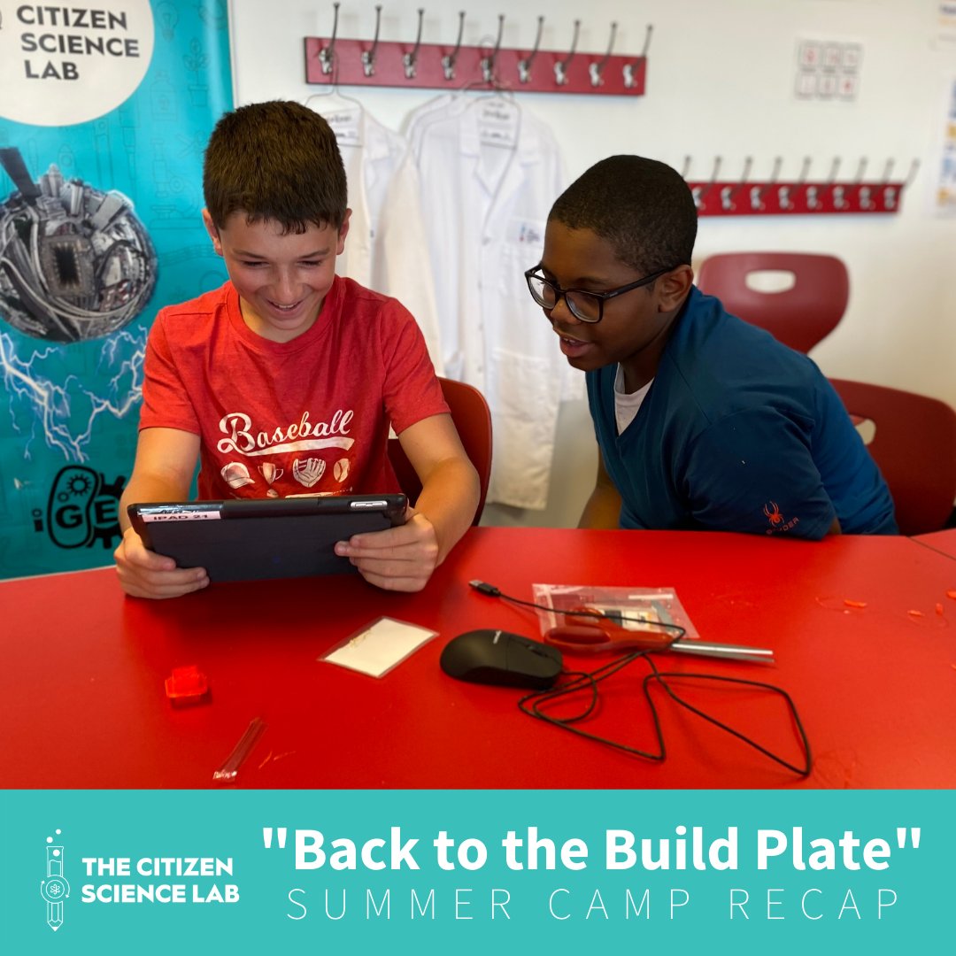 citizenscilab's tweet photo. During our journey “Back to the Build Plate” …
🧪 Campers printed, maintained, and troubleshooted a variety of different printers at live in the world around them, and even "adopt" some colonies to grow themselves!
---
#STEM #Science #SummerCamp #3DPrinting https://t.co/pWvPwWMn9N