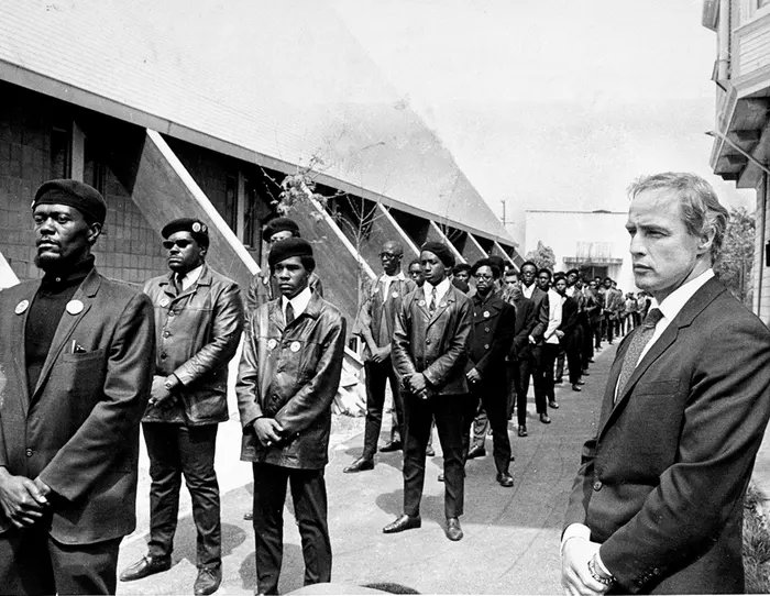 For what it’s worth, the late Geronimo Ji-Jaga Pratt, Minister of Defense/Black Panther Party, once told me, “Marlon Brando was the best friend the BPP ever had.” He joined their struggles, paid their legal fees, visited them in prison. He did it all quietly, without fanfare.