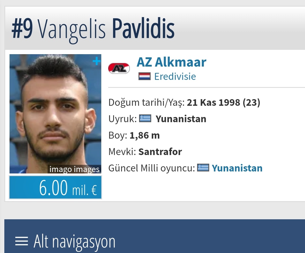 EzelBayraktarIO's tweet photo. 💥 ÖZEL

Fenerbahçe scouting departmanı çok beğendiği Az Alkmaar'ın santraforu Vangelis Pavlidis'i Jorge Jesus'a önerdi. 

Jorge Jesus oyuncuyu beğendi. Kulübü 10M€ istiyor. Fenerbahçe rakamı fazla buldu. Önümüzdeki günlerde gelişmeler olabilir. https://t.co/uDsspFvVGn
