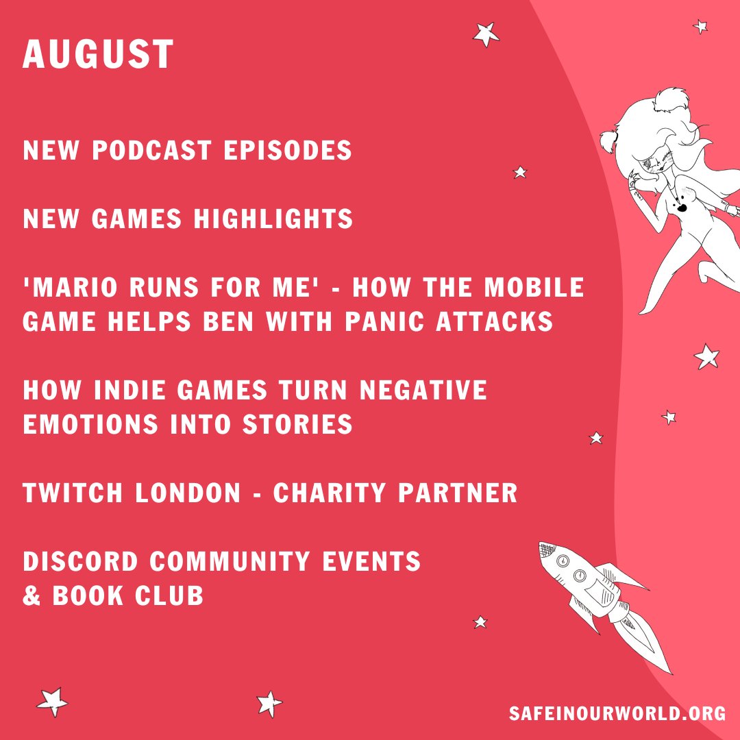 This month, the team at Safe In Our World will be focusing on Anxiety &amp; Panic. We're going to be exploring what anxiety can look like, its relationship to panic attacks, and how we can support ourselves and each other when experiencing it. 

bit.ly/3vrhtqv