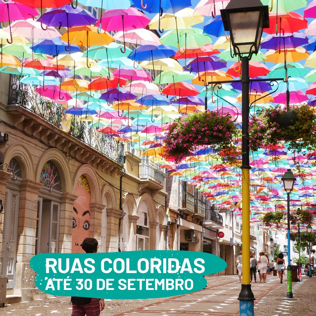As nossas ruas vão continuar coloridas até dia 30 de Setembro! ☂

Durante os próximos 2 meses pode visitar a cidade de Águeda e continuar a deslumbrar-se com as nossas ruas coloridas e cheias de sombras, adequadas aos dias de maior calor  ☀

#águeda #agitagueda #umbrellasky