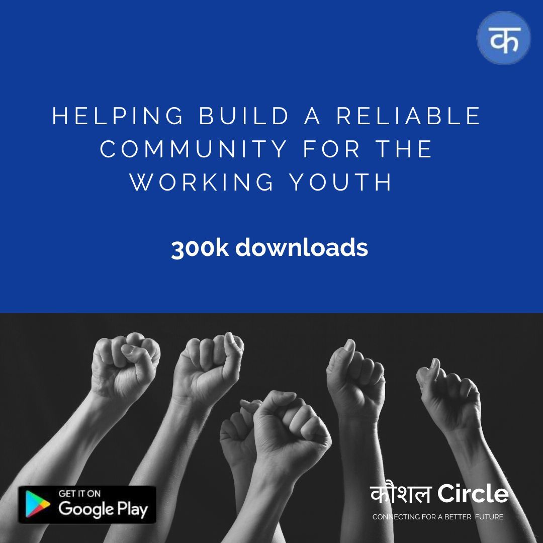 kaushalcircle's tweet photo. Kaushal Circle provides a space for learners to share their skills, learn new things, and to grow together.  
With guidance being one of the most important pillars, it enables users to connect with professionals and other learners. 

#appseseekho #bluecollar #greycollar #upskill https://t.co/DzCmieYi9L