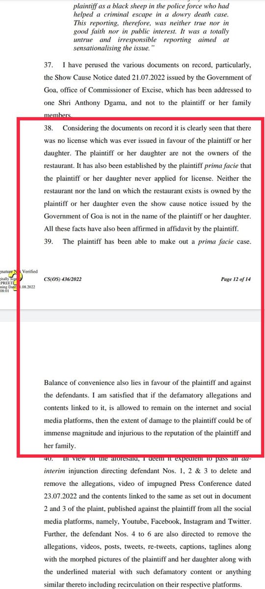 maryashakil's tweet photo. Big win for @smritiirani 

Delhi HC says “Neither the restaurant nor the land on which the restaurant exists is owned by the plaintiff or her daughter even the show cause notice issued by the Government of Goa is not in the name of the plaintiff or her daughter.” @CNNnews18 https://t.co/6PIcmGbPtl