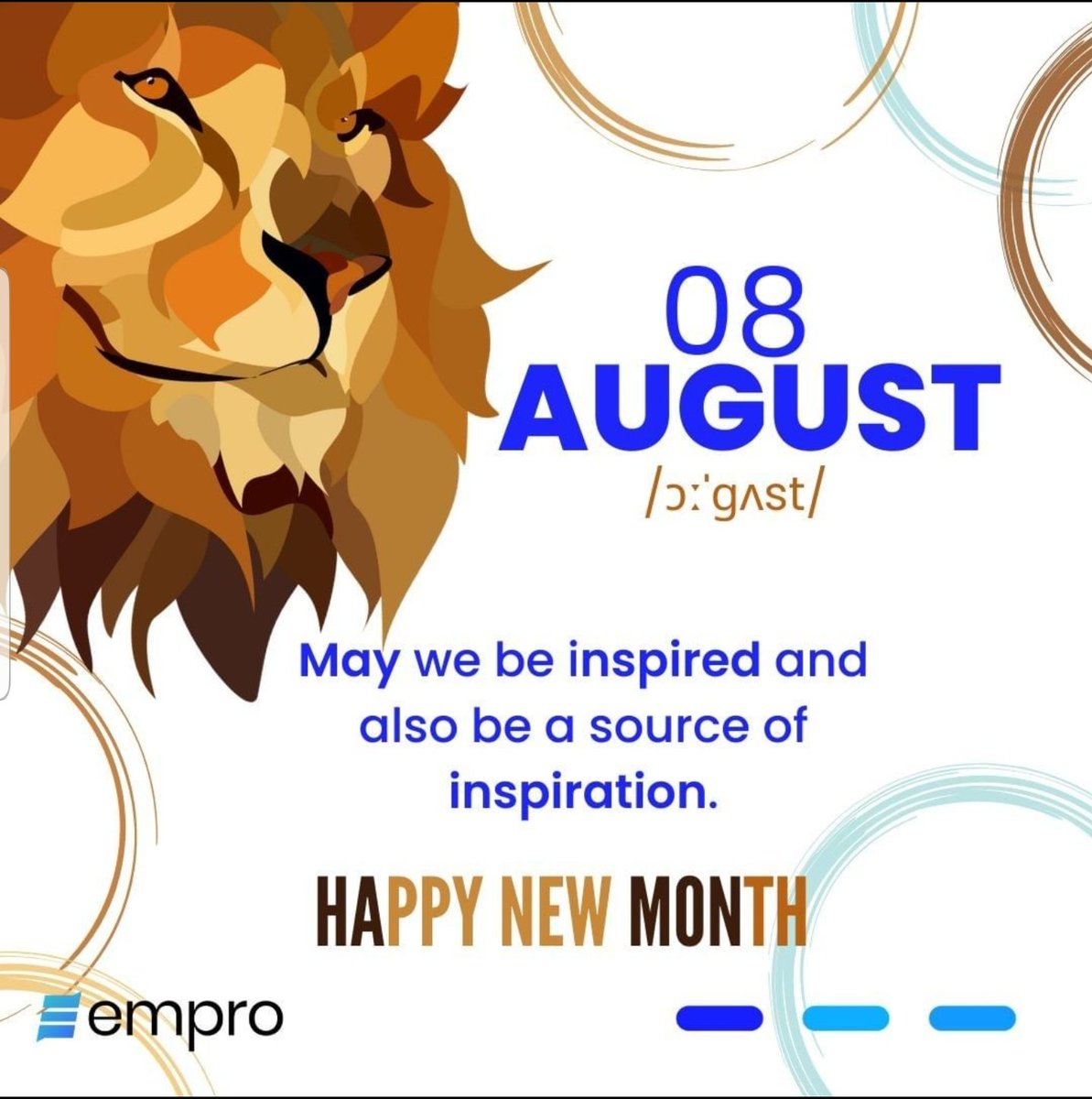 empro_hq's tweet image. A.U.G.U.S.T!

A word that means &apos;inspiring reverence or admiration&apos;.

This month is a reminder that we have got all it takes to get it. Whatever that means to you. 

Be inspired and also be a source of inspiration.

Happy New Month!

#empro #august