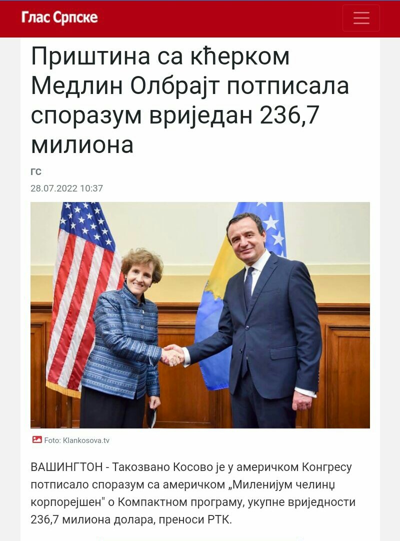 ivanajpavlovic's tweet photo. #AliceAlbright #MilleniumChallengeCorporation #AlbinKurti #GreenAgenda #MoneyLaundering https://t.co/9buJiMQ9w6