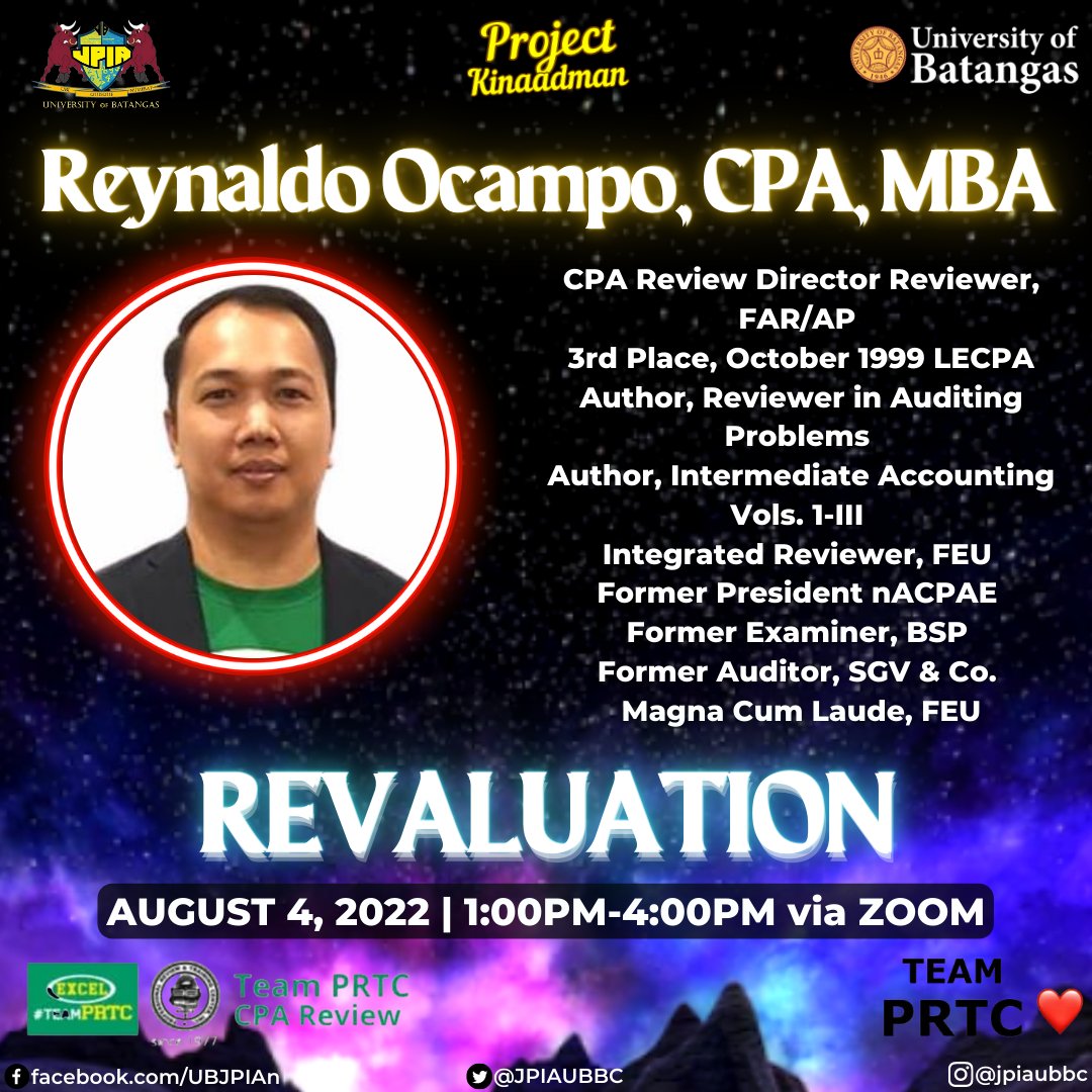 JPIAUBBC's tweet photo. We hope that you will be able to gain a deeper understanding and wider perspective regarding the subjects included in the upcoming exams. Make the most out of each session, JPIANs! See you there!
#JPIAUBBC
#HIRAYA
#ProjectKinaadman
#OneAccountancy https://t.co/zF2Ne5pf3P