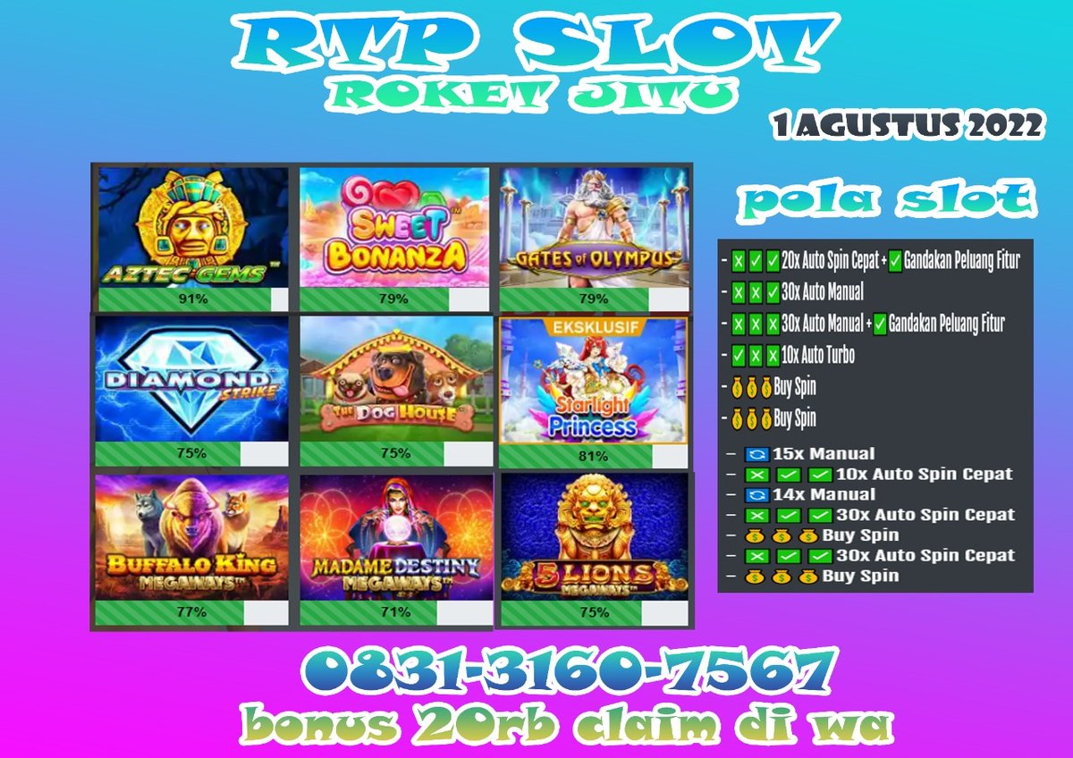 66_roket's tweet photo. RTP HARI INI BEB 😍
yg mau situs langsung ke wa ya 🥰
📞 083131607567
#gamewin88 #slot #slotonline #judionline #slotgacor #maxwin #pragmaticplay #caradaftarslot #agenslot #daftarslot #daftarslotonline #situsslot #slotonlineterpercaya #gameonline #slotmurah #ketgames #tips https://t.co/hLymJMiCU8