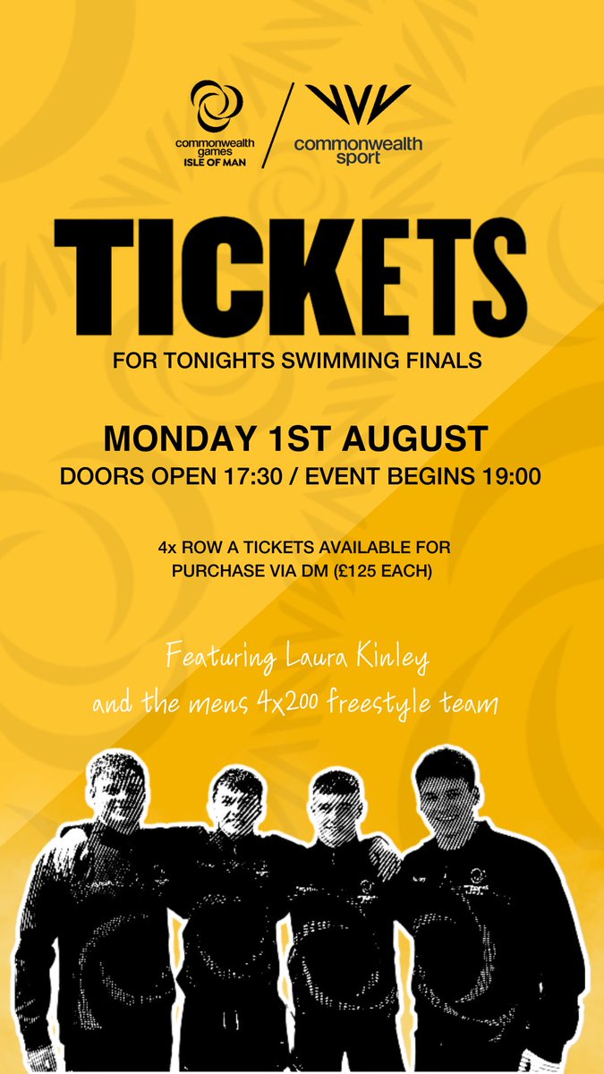 IOMCGA's tweet photo. In Birmingham and want to watch some of the aquatics action tonight? We have some of the best seats in the house available for purchase! Just drop us a DM! https://t.co/MUKURJoBPq
