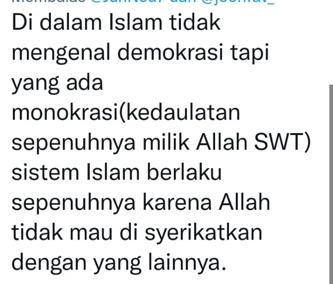Rahman72235239's tweet photo. #SyirikModern 
Hai orang-orang yang beriman ingatlah pada hari yang tidak ada lagi jual beli https://t.co/3vdl1CxL8R