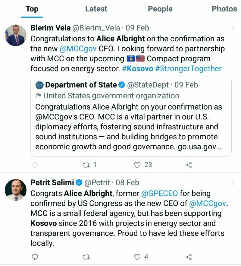 ivanajpavlovic's tweet photo. #AliceAlbright #MillenniumChallengeCorporation #Kosovo #EnergySector #GreenAgenda https://t.co/MmR93SWlcZ
