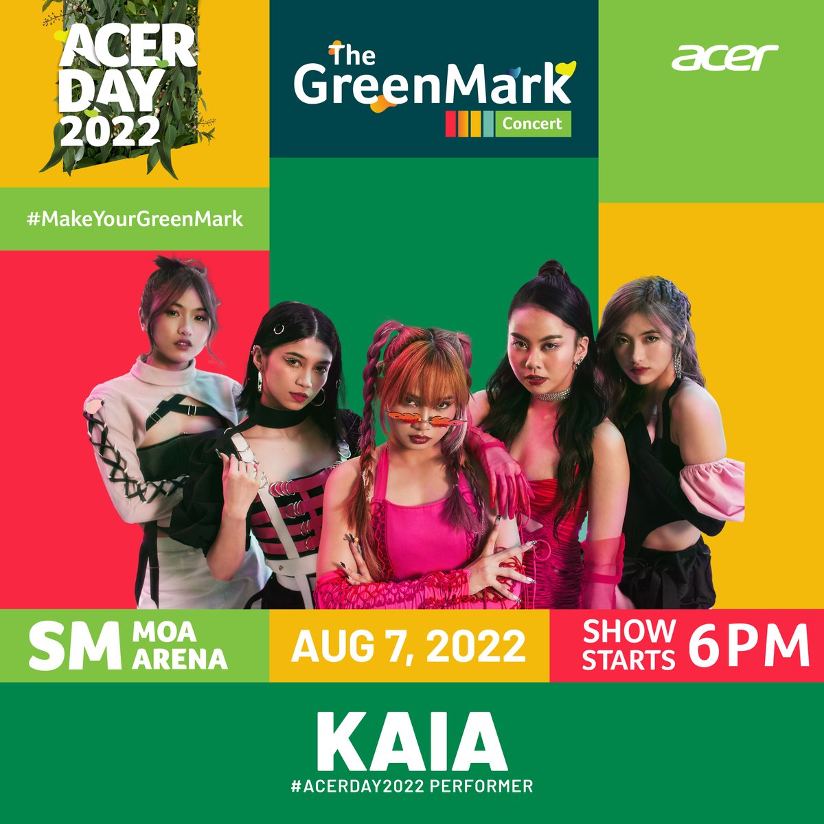 AcerPhils's tweet photo. [D-6]

Watcha, watcha' say, Acer fam?😉 Are you ready to catch KAIA live on the #AcerDay2022: The Green Mark Concert stage?

See you all on August 7, 6:00 PM at the SM Mall of Asia Arena! https://t.co/oUmpcaDdTK