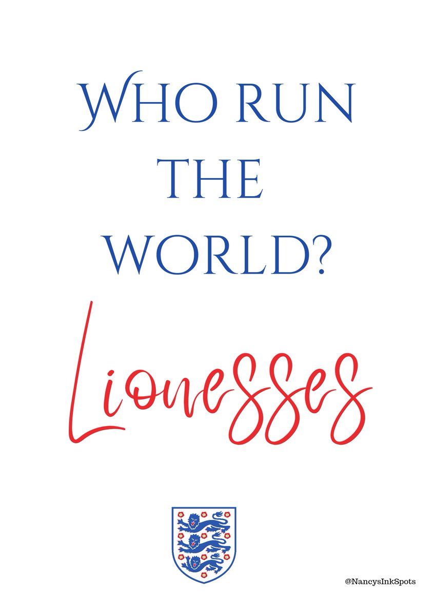 Today's OMB to celebrate #WEURO22  
Another song other than 'it's coming home' Who run the world (or Euros) Girls (girls) @Lionesses #Lionesses #itscomehome 
@OneMinuteBriefs