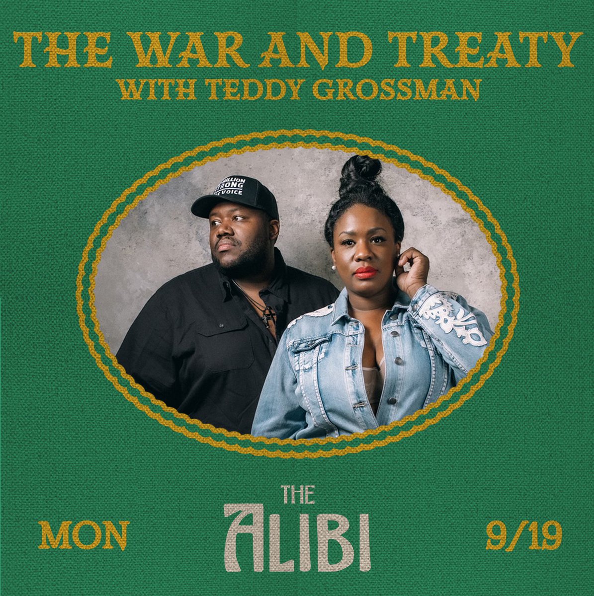 join us for a night of southern soul, gospel, country, and rock n' roll fusion with The War and Treaty on 9/19! Featuring special guest Teddy Grossman 🙌 Tickets go on sale this Friday at 10AM! <a href="/thewarandtreaty/">thewarandtreaty</a>