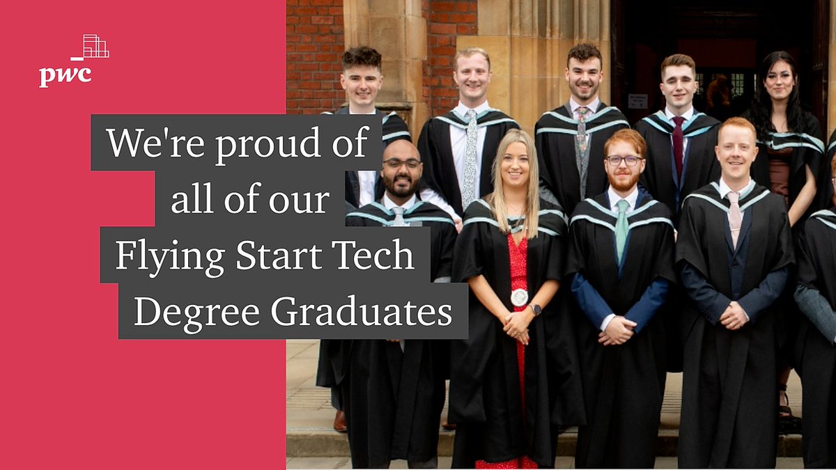 Congratulations to our Technology #DegreeApprentices who have graduated from <a href="/unibirmingham/">Uni of Birmingham</a>, <a href="/UniversityLeeds/">University of Leeds</a>, <a href="/QUBelfast/">Queen's University Belfast 🎓</a>, <a href="/univofstandrews/">University of St Andrews</a>, <a href="/EdinburghUni/">The University of Edinburgh</a>. 

Interested in joining our Flying Start degree programmes in 2023? Register here: pwctrk.co.uk/tp/rj6.ZvzHO.J….