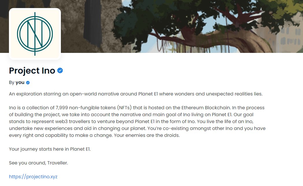 [Opensea]

We are now verified on Opensea!