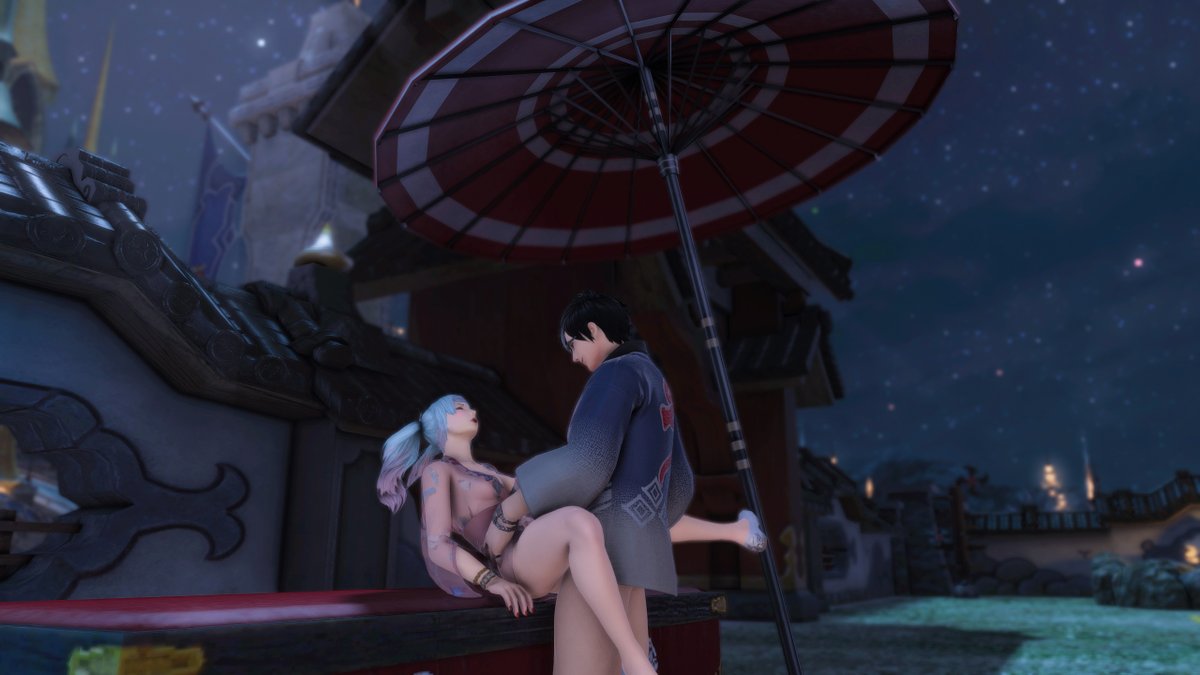 Zakh00's tweet photo. You and me, under the sea of stars. @ff_mikuwu #ffxivnsfw #GPOSERSNSFW https://t.co/qmgDXyXgvh