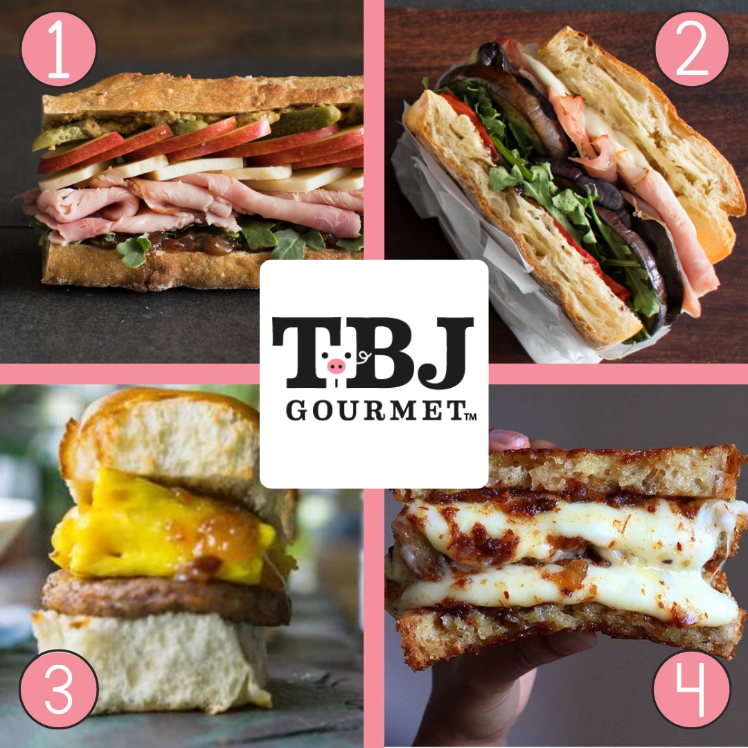 If you're looking for some new sandwiches to try during  #SandwichMonth, then do we have the selection for you! Here are four sandwich recipes you should try this month.🥪 

1. The Ploughman Sandwich
2. Eggplant Panino
3. Bacon Jam Breakfast Sliders
4. Bacon Jam Grilled Cheese"