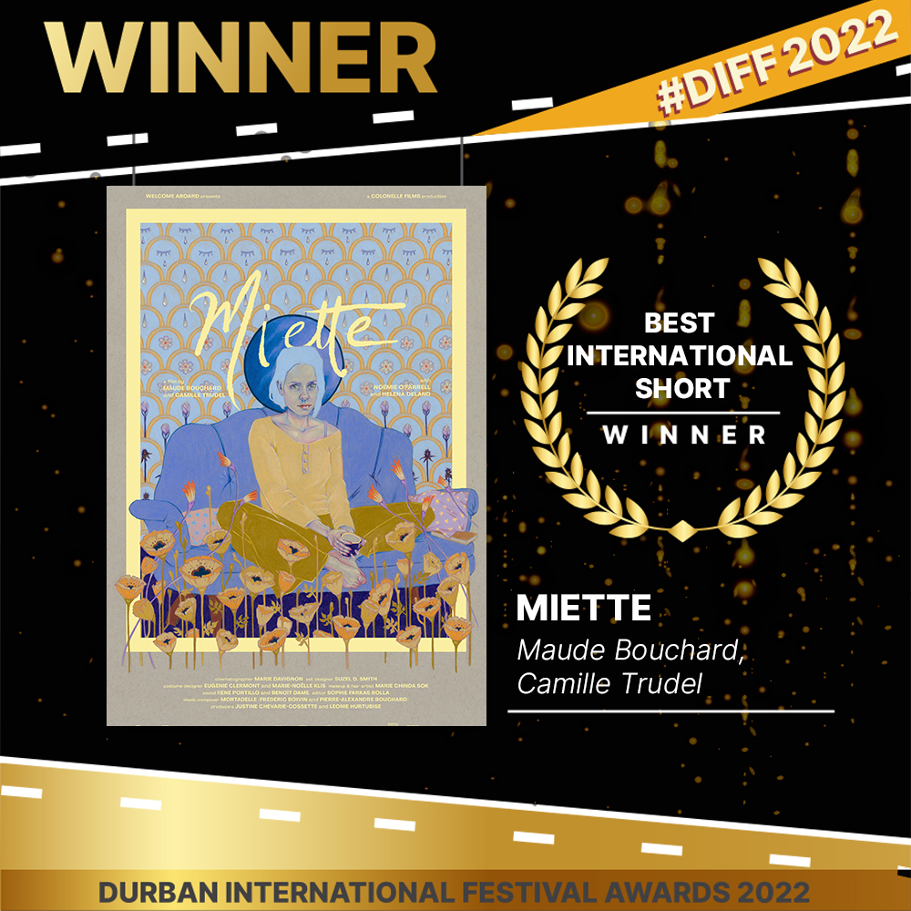 DIFFest's tweet photo. Winner for Best International Short Film: Miette
#DIFF2022 #DIFFAWARDS
@maude.bouchard https://t.co/XLF9J66gSp