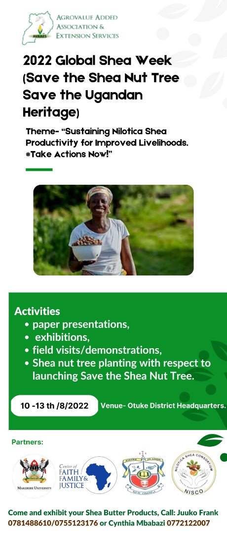 avaaes's tweet photo. Don't miss out on this one, come lets visit and save the Shea parklands. @CFFJ_Ug @DailyMonitor @ntvuganda @aBiDevtFinance @UNDPClimate @FAOForestry @unffe @MAAIF_Uganda @GlobalShea. #saveshea #worldsheaday @avaaes https://t.co/Wa32Zl5NoW