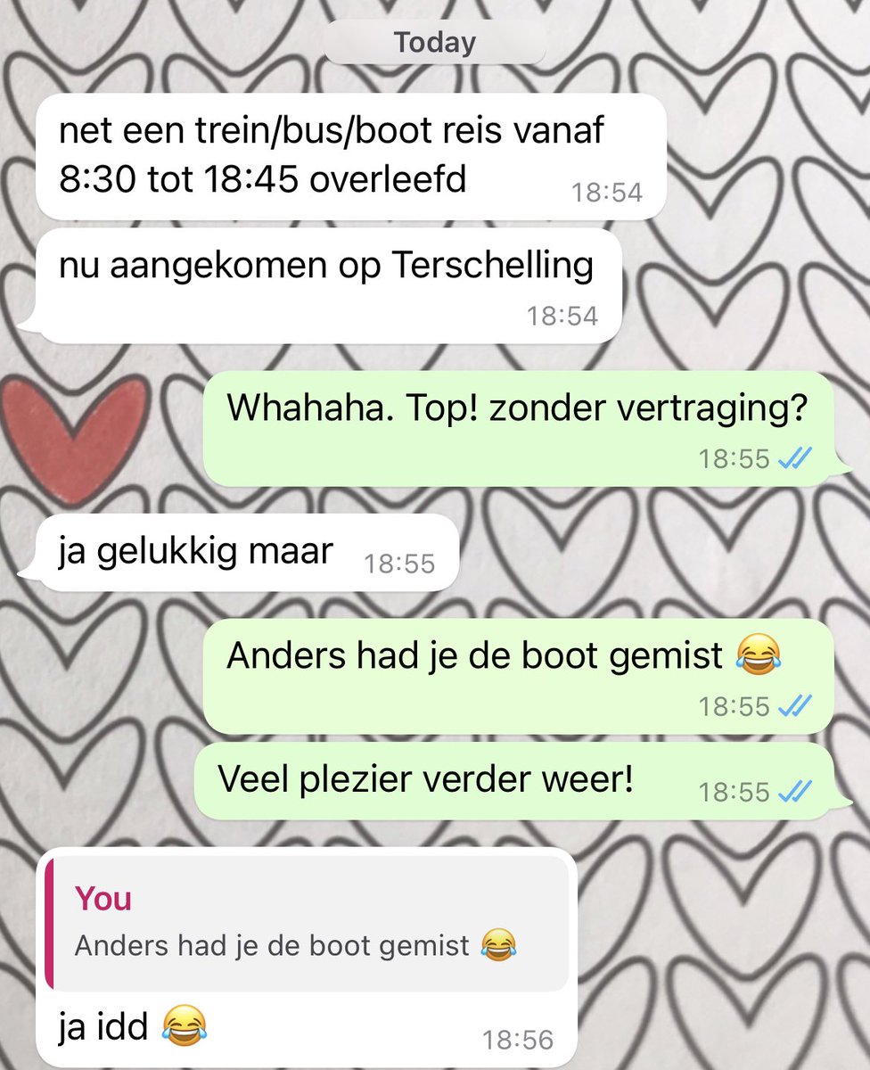 ErinStar10's tweet photo. Oudste puber is begonnen aan zijn tweede vakantie. Meteen door vanuit België naar Terschelling.

Dit keer ging de heenreis wel in 1x goed 😻 #overleefd 😹

Ik kreeg een berichtje ⬇️ https://t.co/iMfVCQfV3z