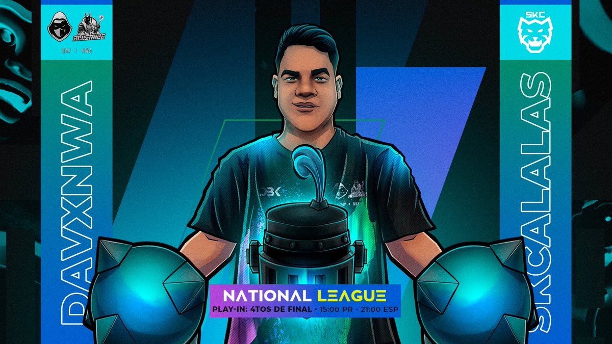 Dark Alliance V (@darkalliancev) on Twitter photo ๐ธComienza el play-in, ven a dar apoyo al equipo y a disfrutar del partidazo!
๐| @NationaLeague_
๐| 4os de final Play-In
โฐ| 21:00๐ช๐ธ 15:00๐ต๐ท
๐| <a href="/SKCalalas/">SKCalalas</a>
๐| <a href="/Diiegobgg/">DiegoBG</a> & <a href="/Juanal_Con_L/">JuanTrick:):(</a>
๐บ| bit.ly/National_TV
<a href="/EsportsRoyaleES/">Esports Royale ES</a>
#RoadToSantander #FearTheShadow #DAVxNwA ๐ธComienza el play-in, ven a dar apoyo al equipo y a disfrutar del partidazo!
๐| @NationaLeague_
๐| 4os de final Play-In
โฐ| 21:00๐ช๐ธ 15:00๐ต๐ท
๐| <a href="/SKCalalas/">SKCalalas</a>
๐| <a href="/Diiegobgg/">DiegoBG</a> & <a href="/Juanal_Con_L/">JuanTrick:):(</a>
๐บ| bit.ly/National_TV
<a href="/EsportsRoyaleES/">Esports Royale ES</a>
#RoadToSantander #FearTheShadow #DAVxNwA
