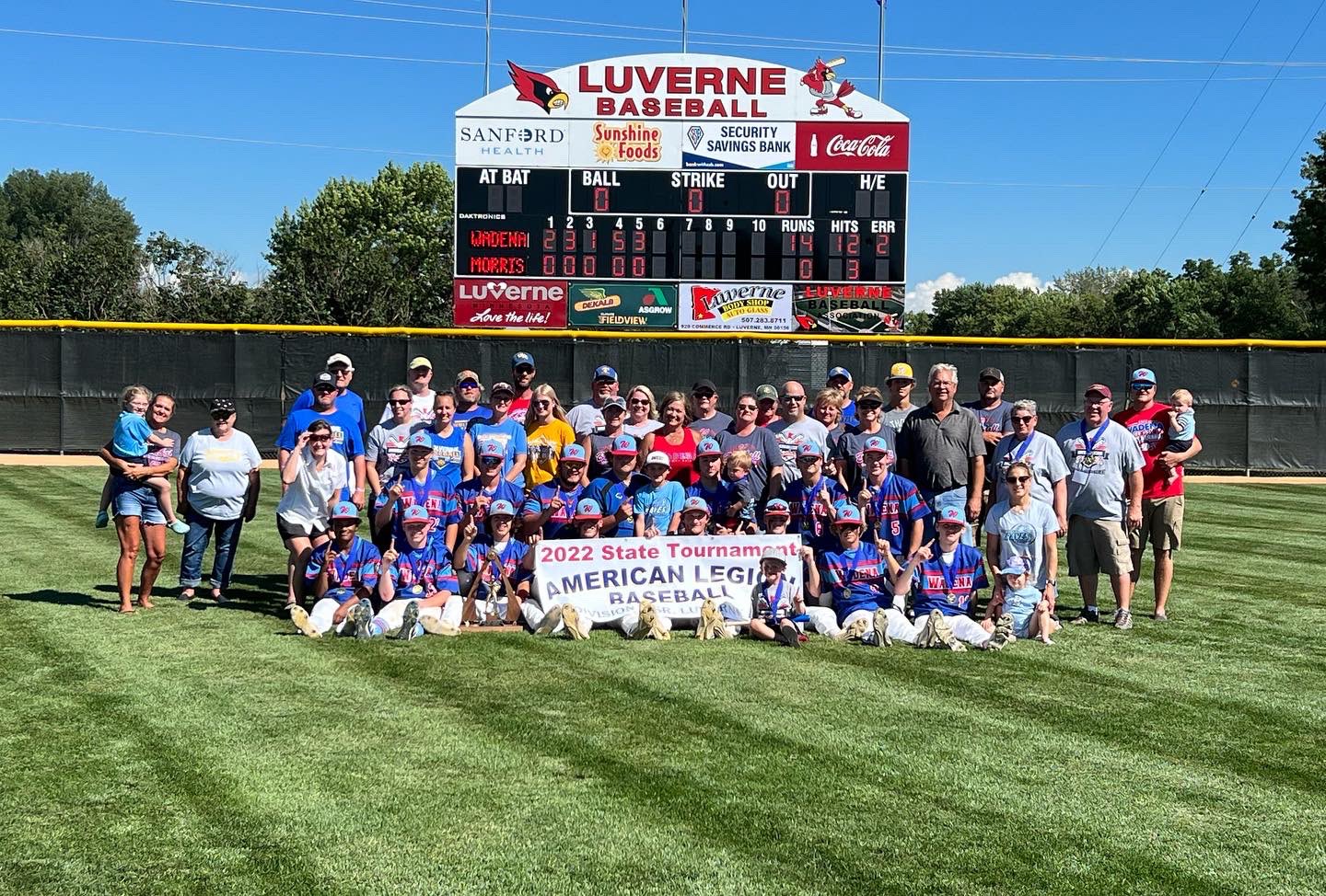 2022 State Legion Baseball Tournament Luverne, MN on Twitter "Here