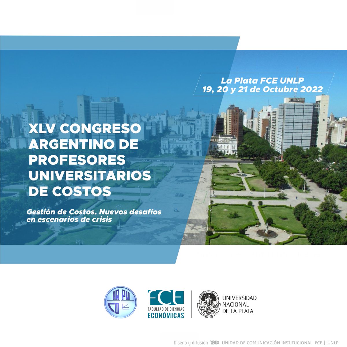 IAPUCo's tweet photo. 📆 19, 20 y 21 de Octubre de 2022

🗺️ Facultad de Ciencias Económicas (UNLP)

📄 Fecha límite trabajo final: 19/8

📑 Ya disponibles aranceles y formulario de inscripción en la web: https://t.co/NGrYFyLGwz

🏨 También disponible información sobre hotelería https://t.co/3Q1HuJuEUu