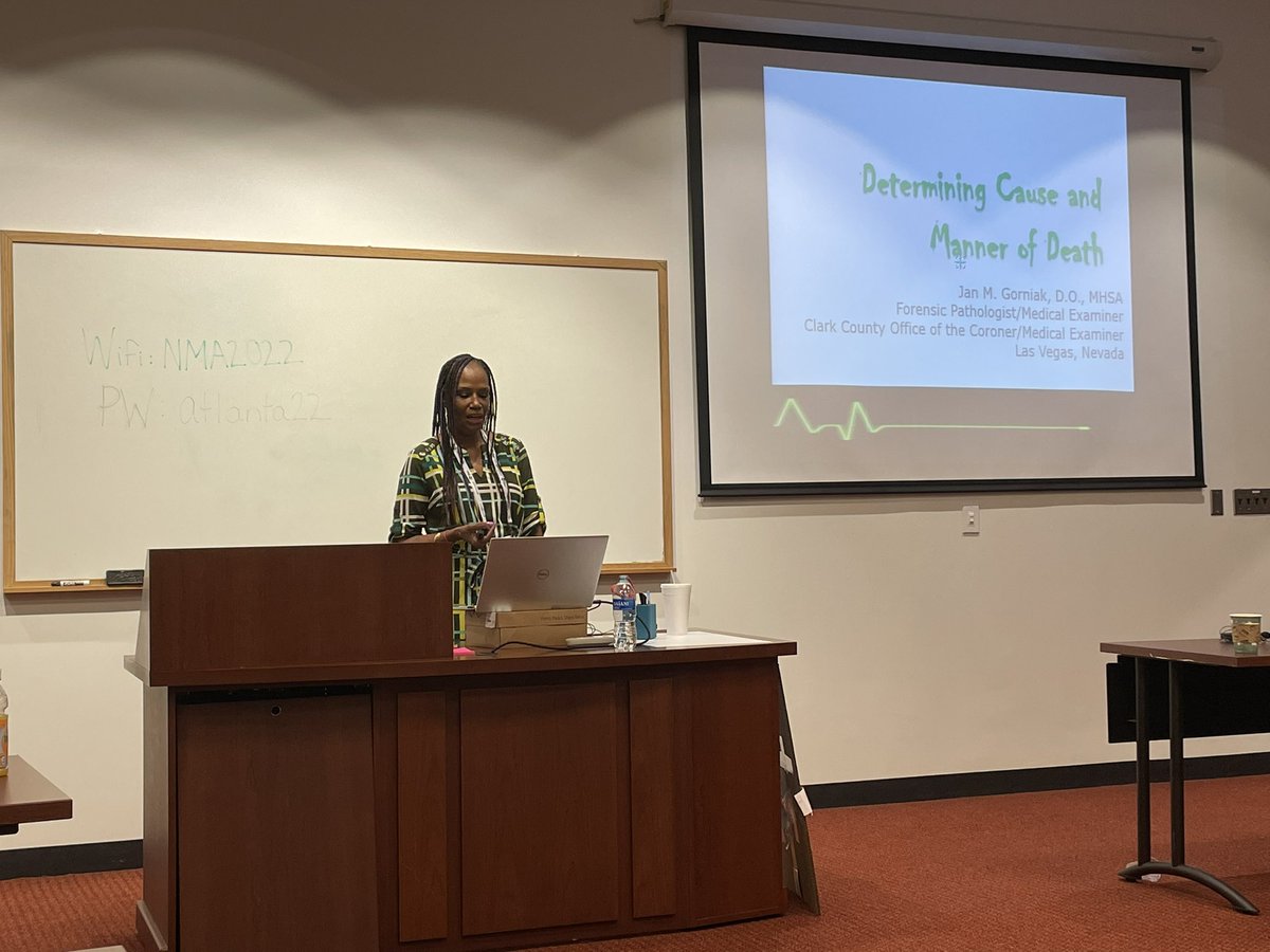 Determining Cause and Manner of Death - Dr. Jan Gorniak Clark County Coroner @NMA_Pathology #NMA2022ATL #NMA2022 #LasVegas #NAMEForensicSymposium