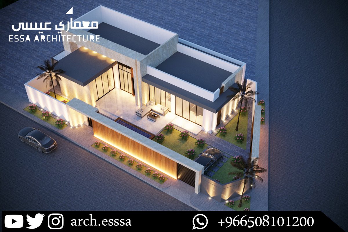 archesssa's tweet photo. من أعمالنا - شاليه - تحفة فنية 

_ مساحة ارض 455 م 

_ الموقع بريدة 

- تصميم L مدروس و مميز لاستغلال الارض بنوافذ واسعة و مناظر طبيعية . 

الواجهات - بروفايل ابيض و رمادي , حجر ترافرتين و خشب معالج https://t.co/8pcH0YrGqM