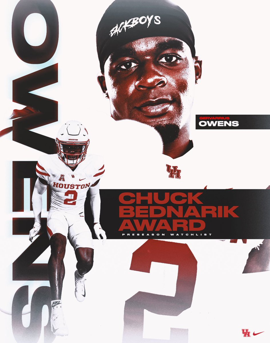 .<a href="/gervarrius_3/">3️⃣</a> has been named to the Chuck Bednarik Award Watch List 😤

#GoCoogs