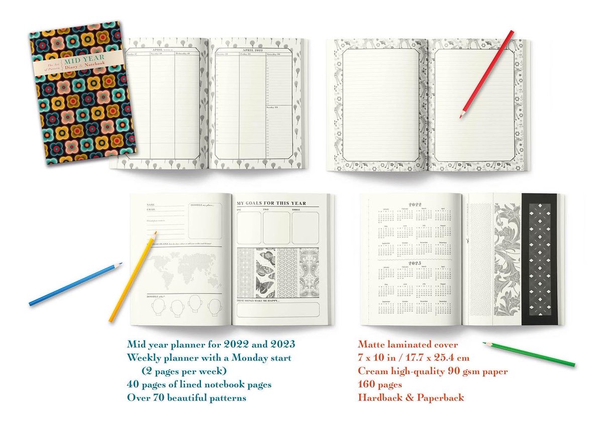 ClarebaggaleyG's tweet photo. Are you looking for a beautifully designed and practical mid year diary and notebook for the new school year 2022-2023?
 
1960s https://t.co/A0uCN6rr0G
1970s https://t.co/rIvIr9b9hL            Fashion https://t.co/ULmYlxr8pW
Flower  https://t.co/xMDcnGCPWj
@ClarebaggaleyG https://t.co/F6wmHCEmJr