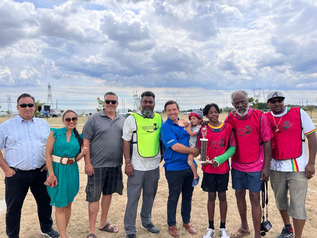 Celebrating #EmancipationDay at our new Emancipation Park in #Brampton along with <a href="/BramptonGraham/">Graham McGregor</a> @KevinYardeMPP <a href="/Charmomof5/">Charmaine Williams</a> <a href="/COBMPalleschi/">Michael Palleschi</a> <a href="/RoweSantos/">Rowena Santos</a> <a href="/BramptonFireES/">Brampton Fire & Emergency Services</a> and <a href="/paulvicente/">Paul Vicente</a> #EmancipationDayCanada