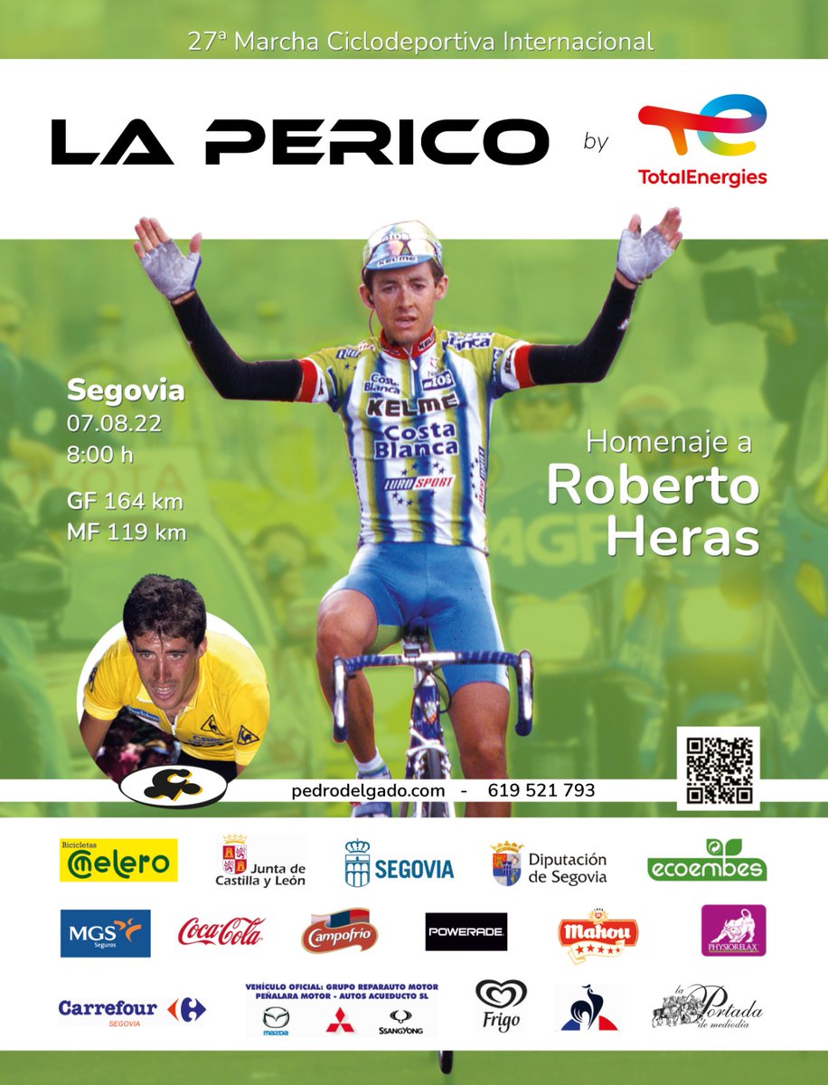 pedrodelgadoweb's tweet photo. ¿Necesitas un plan ciclista para este fin de semana?
Te recuerdo que tenemos #laperico2022 el 7 de agosto.
¡Anímate! 
Disfruta de un recorrido en pleno parque nacional de Guadarrama.
Las inscripciones se mantienen abiertas hasta el 3 de agosto 23:59. 
https://t.co/OoHunXInqZ https://t.co/pZIK2lGLPf